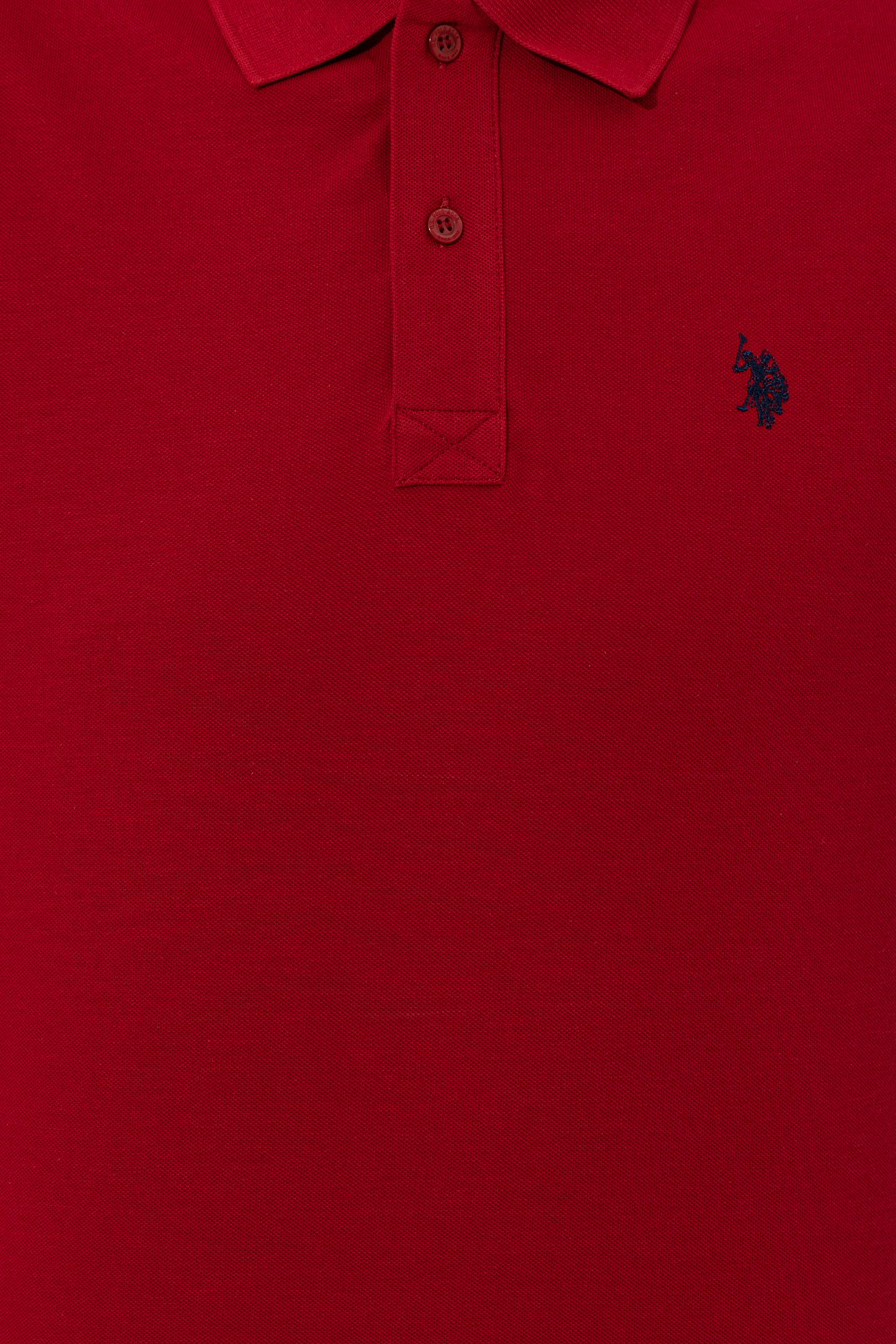Erkek Bordo Basic Polo Yaka Tişört - Image 6