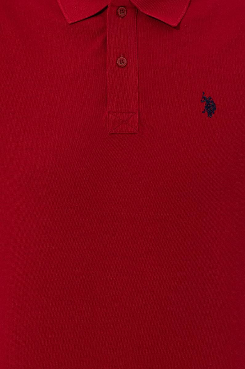 Erkek Bordo Basic Polo Yaka Tişört