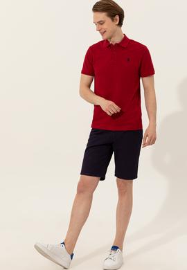 Erkek Bordo Basic Polo Yaka Tişört - 50249149042