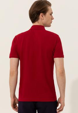 Erkek Bordo Basic Polo Yaka Tişört - 50249149042