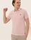 Erkek Pudra Polo Yaka Basic T-Shirt