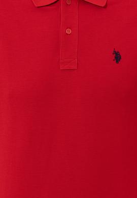 Erkek Kırmızı Basic Polo Yaka Tişört - 50249149340