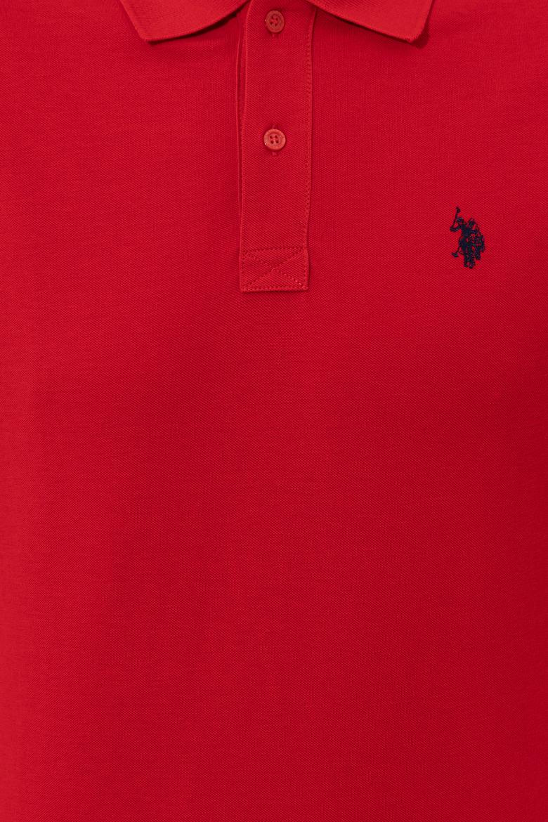 Erkek Kırmızı Basic Polo Yaka Tişört - 50249149340