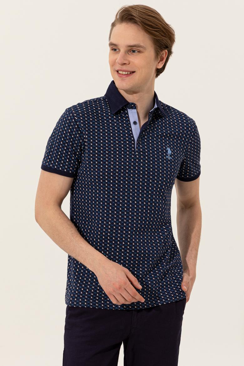 Erkek Lacivert Polo Yaka Tişört - 50249156011