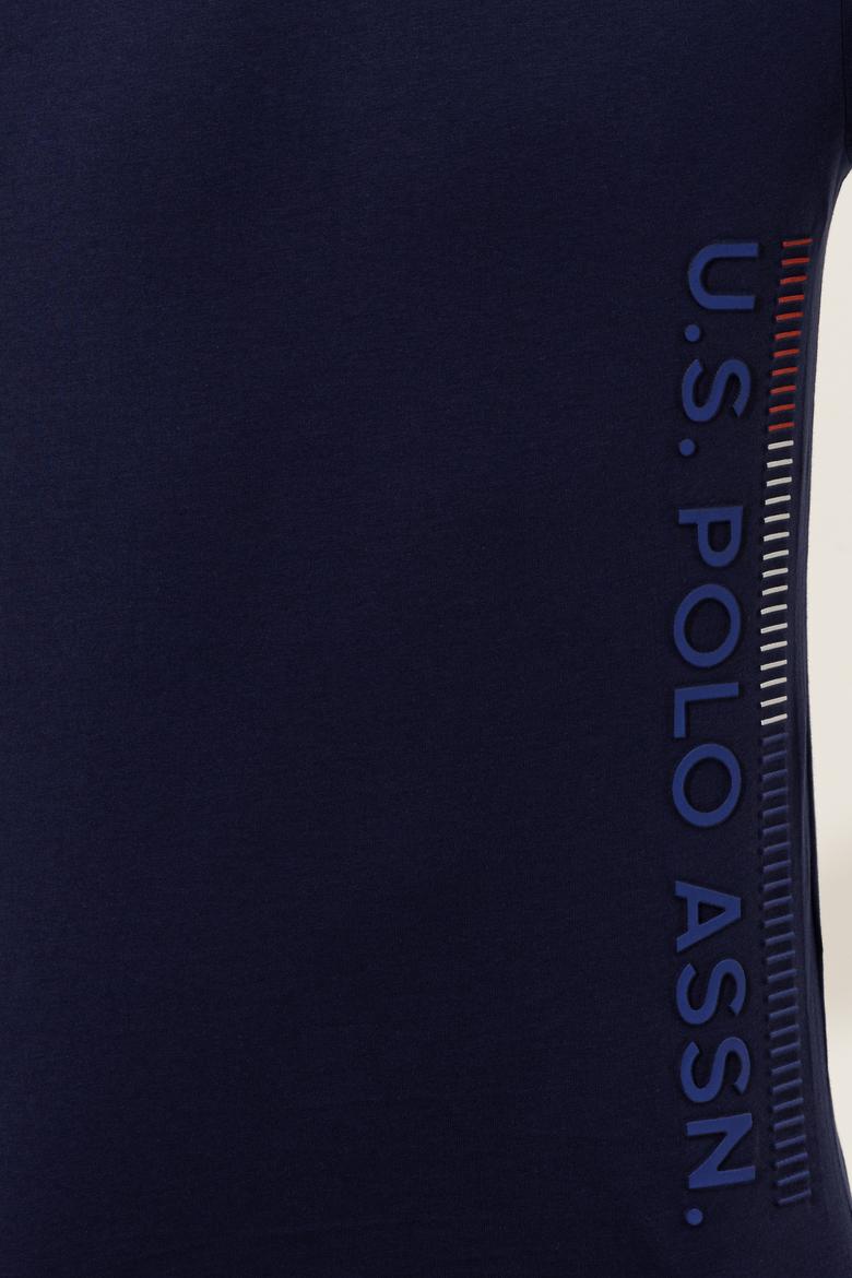 Erkek Lacivert Bisiklet Yaka Tişört - 50248615022