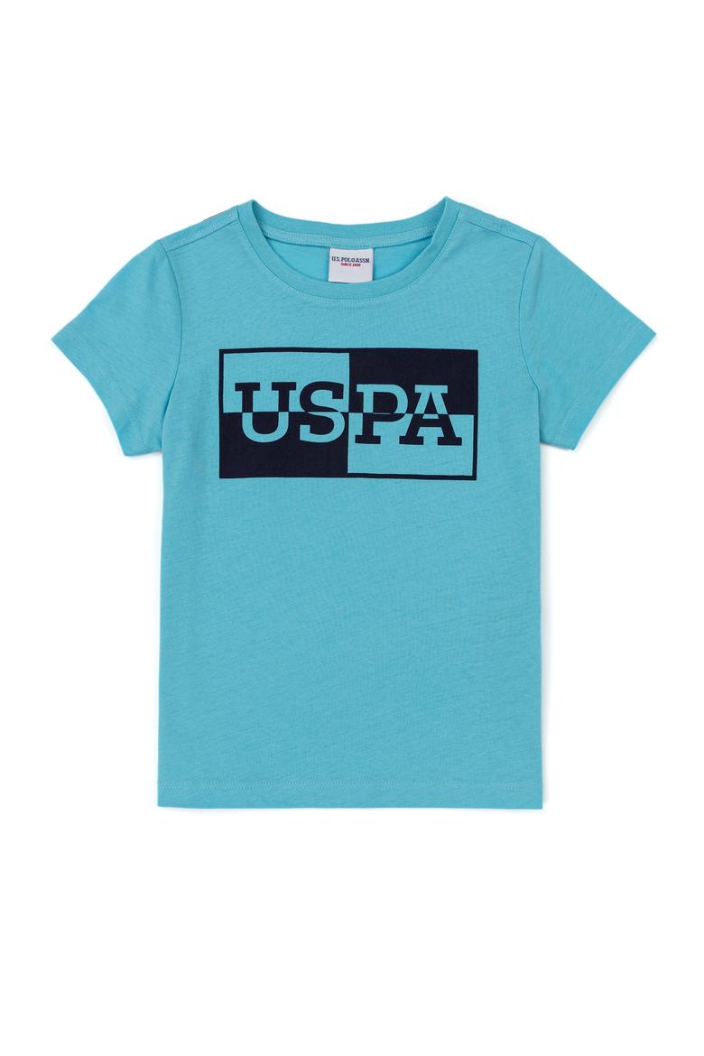 Çocuk Turkuaz Bisiklet Yaka Tişört - 50247351080