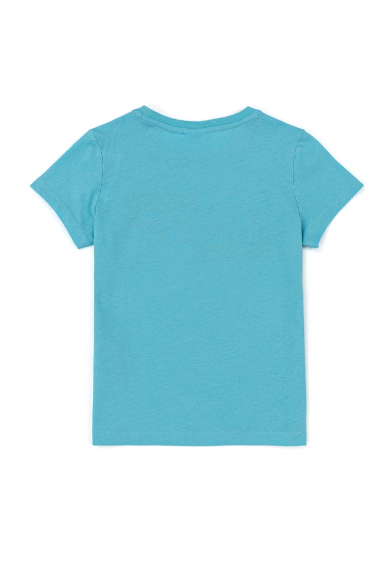 Çocuk Turkuaz Bisiklet Yaka Tişört - 50247351080