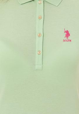 Kadın Mint Basic Polo Yaka Tişört - 50246287077