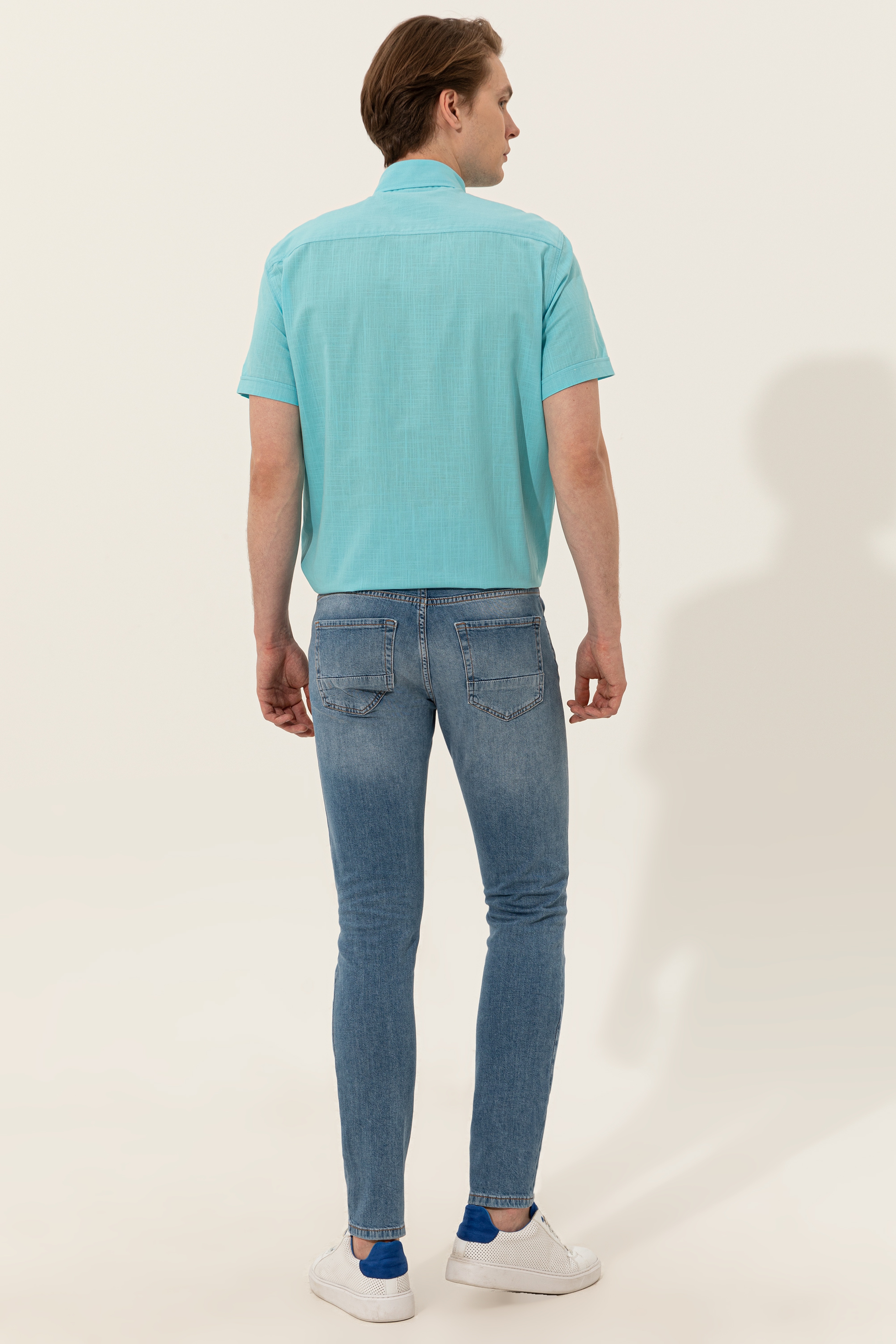Erkek Açık Mavi Jean Pantolon - Image 4