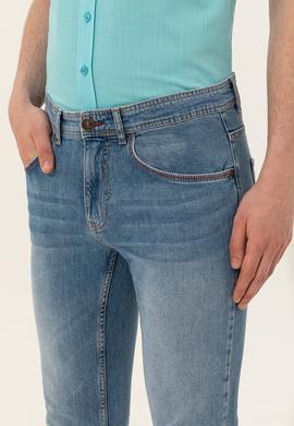 Erkek Açık Mavi Jean Pantolon - 50247659026