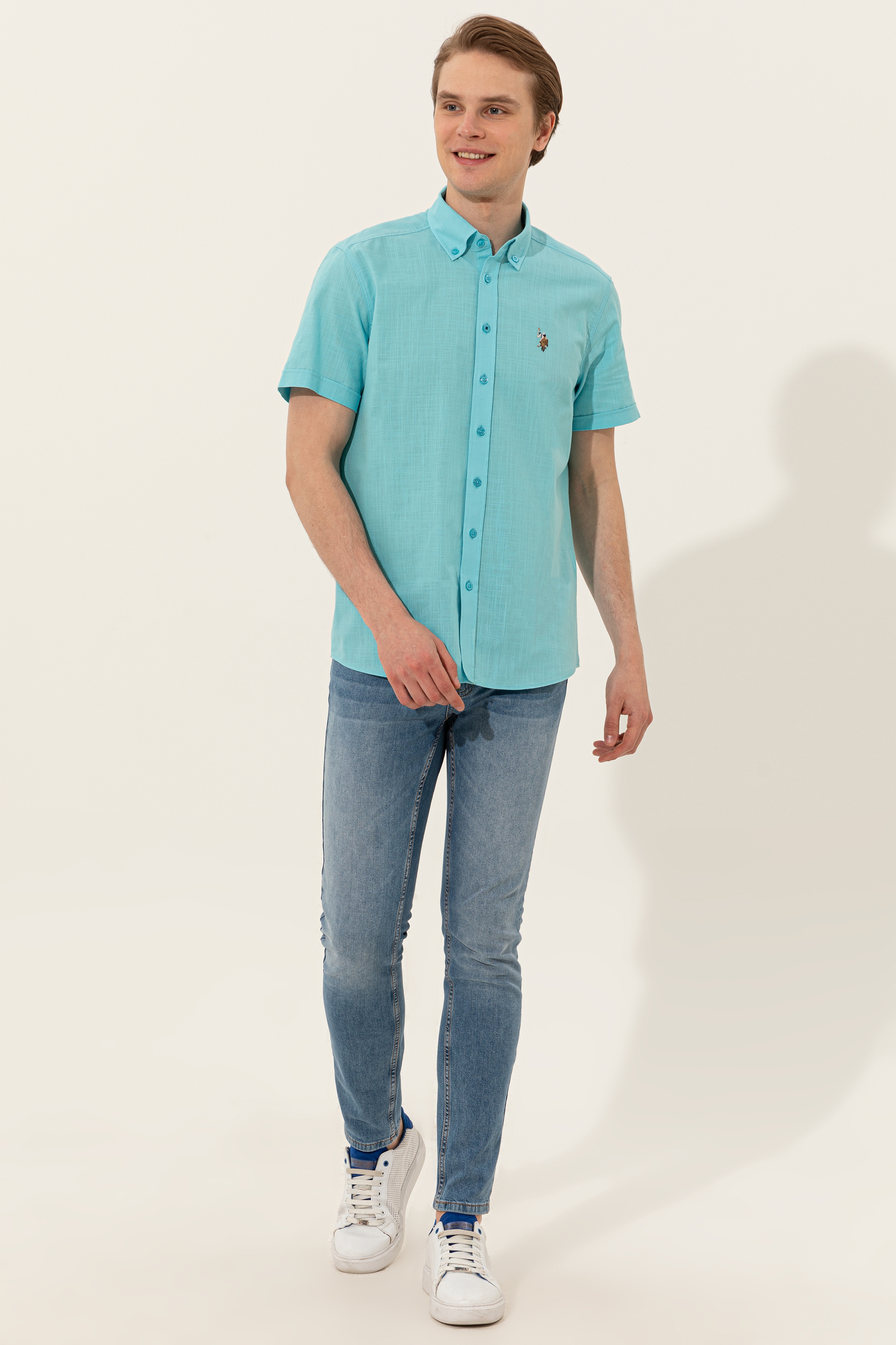 Erkek Açık Mavi Jean Pantolon - Image 1