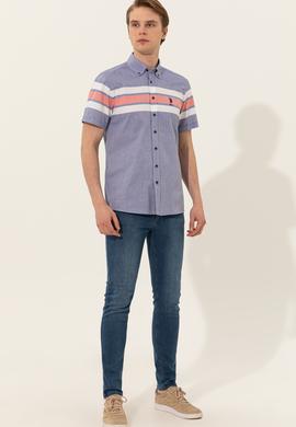 Erkek Mavi Denim Pantolon - 50250394003