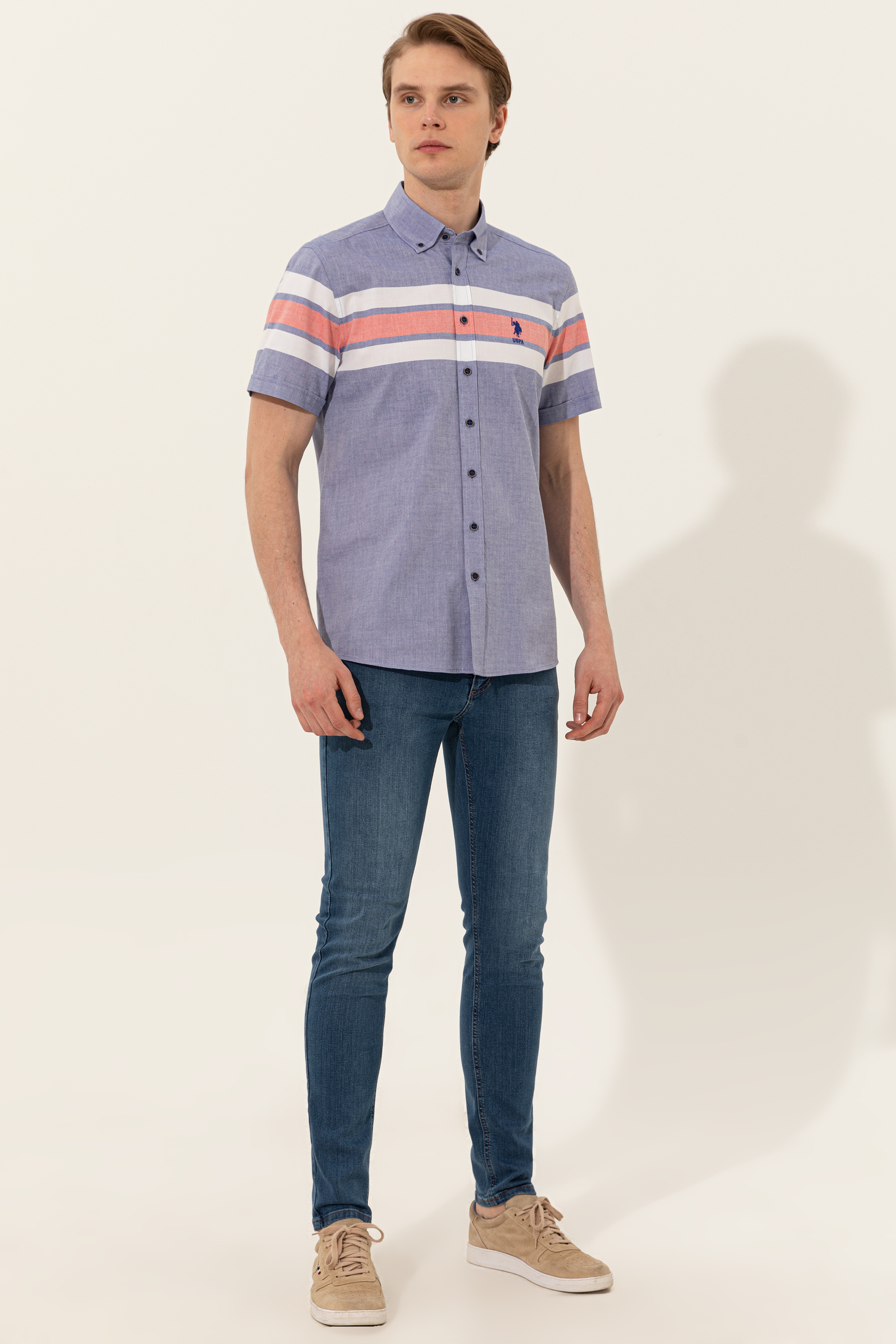 Erkek Mavi Denim Pantolon - Image 3