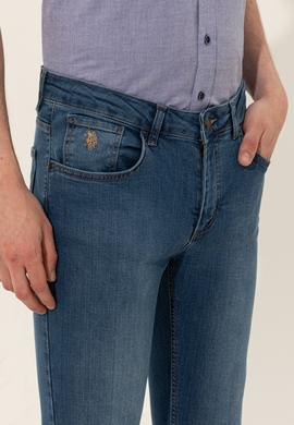 Erkek Mavi Denim Pantolon - 50250394003