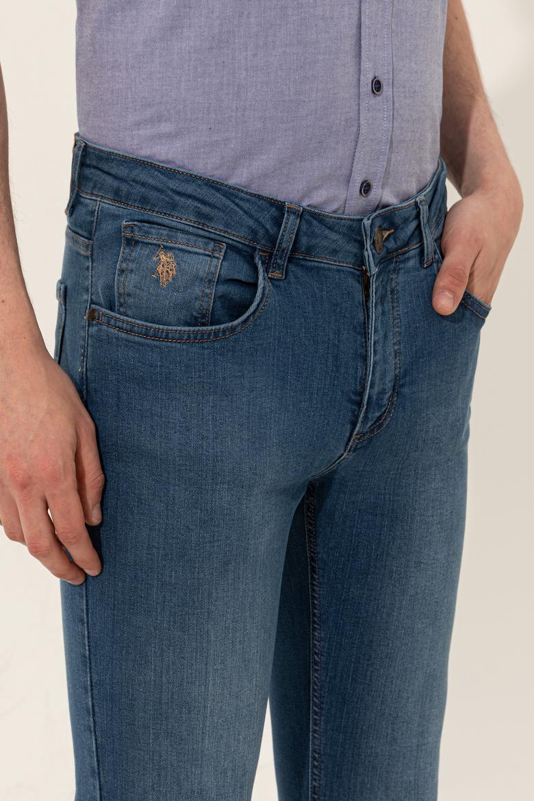 Erkek Mavi Denim Pantolon - 50250394003