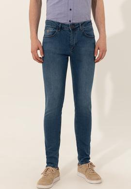 Erkek Mavi Denim Pantolon - 50250394003