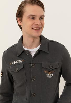 Erkek Antrasit Örme Hırka - 50243809007