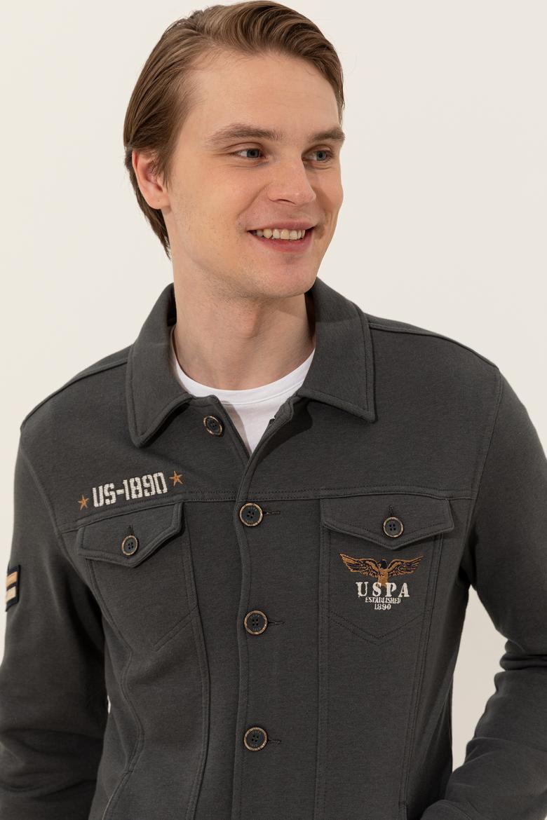 Erkek Antrasit Örme Hırka - 50243809007