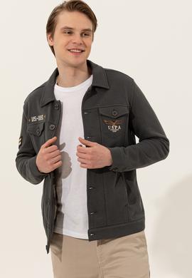 Erkek Antrasit Örme Hırka - 50243809007