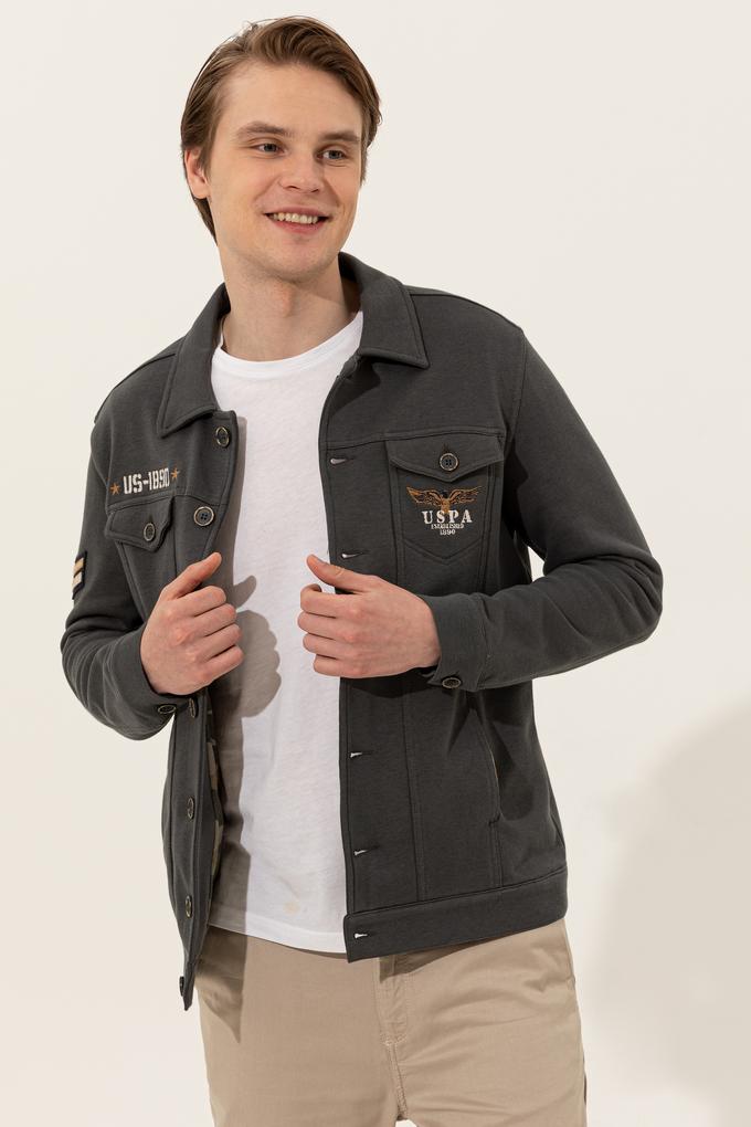 Erkek Antrasit Örme Hırka