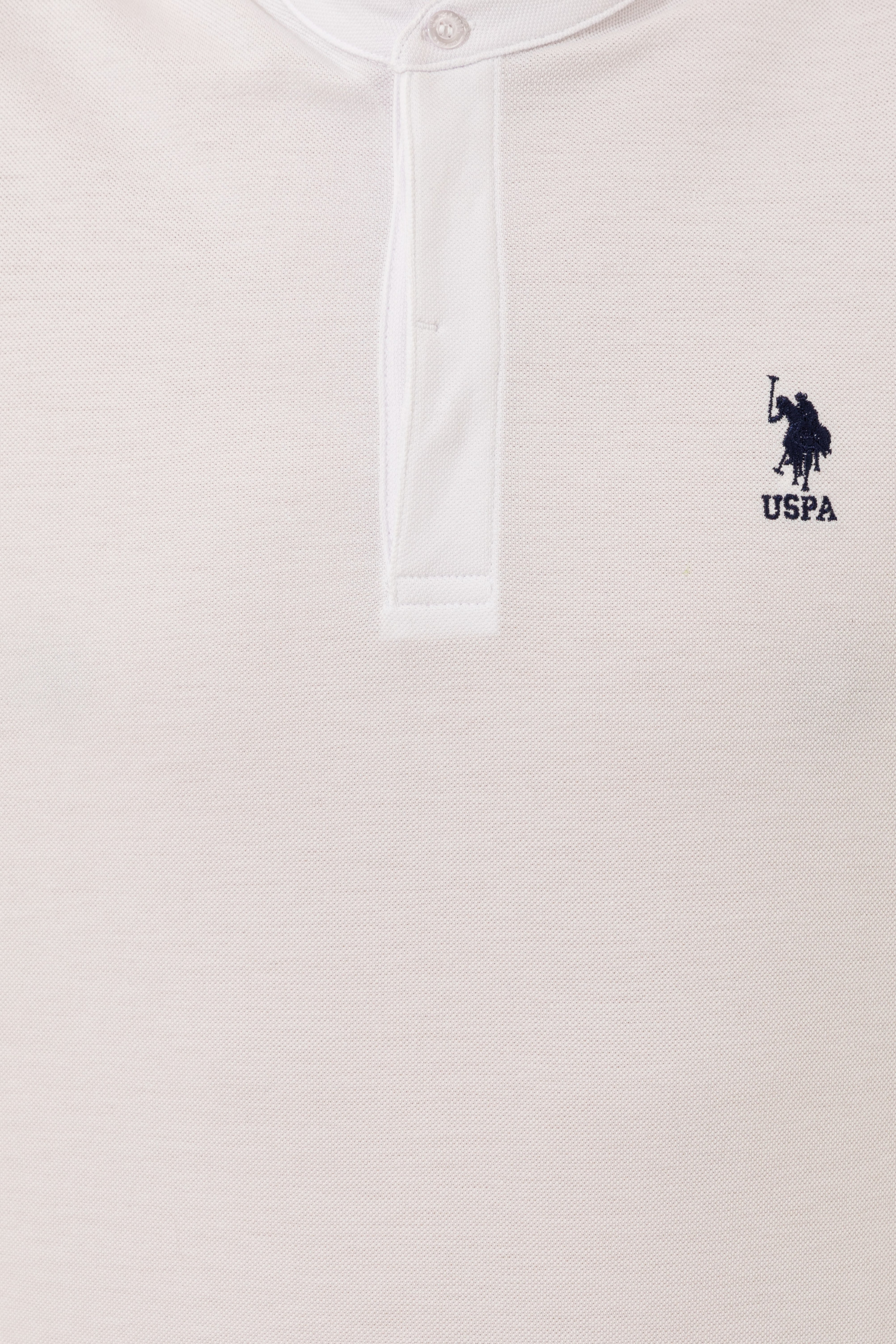 Erkek Beyaz Hakim Yaka T-Shirt