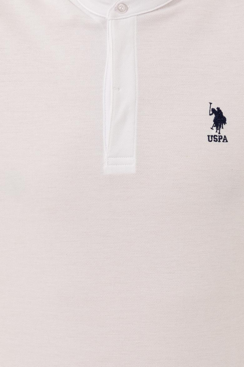 Erkek Beyaz Hakim Yaka T-Shirt - 50246102006