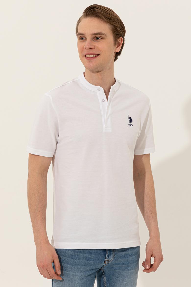 Erkek Beyaz Hakim Yaka T-Shirt - 50246102006