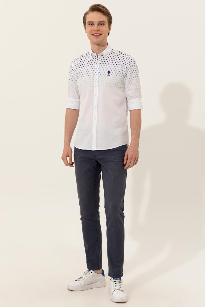 Erkek Lacivert Denim Pantolon