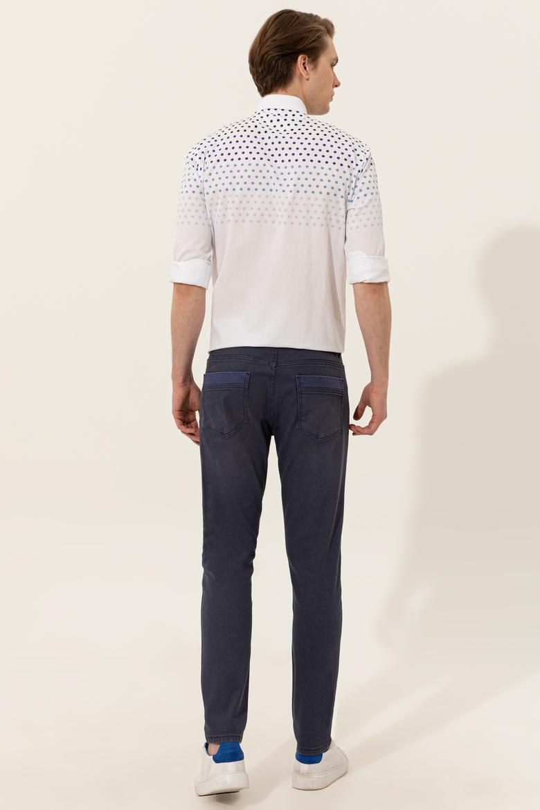 Erkek Lacivert Denim Pantolon - 50247256051