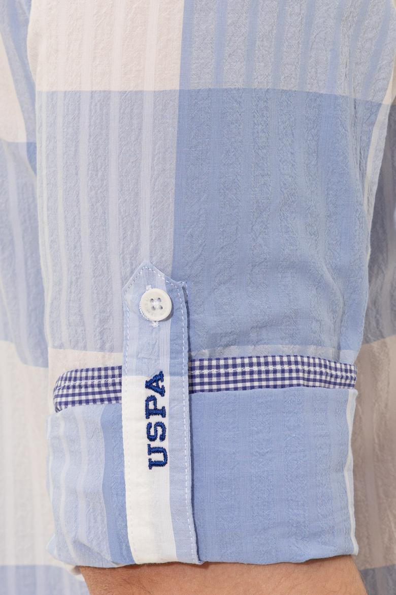 Erkek Mavi Uzun Kollu Gömlek - 50248204006