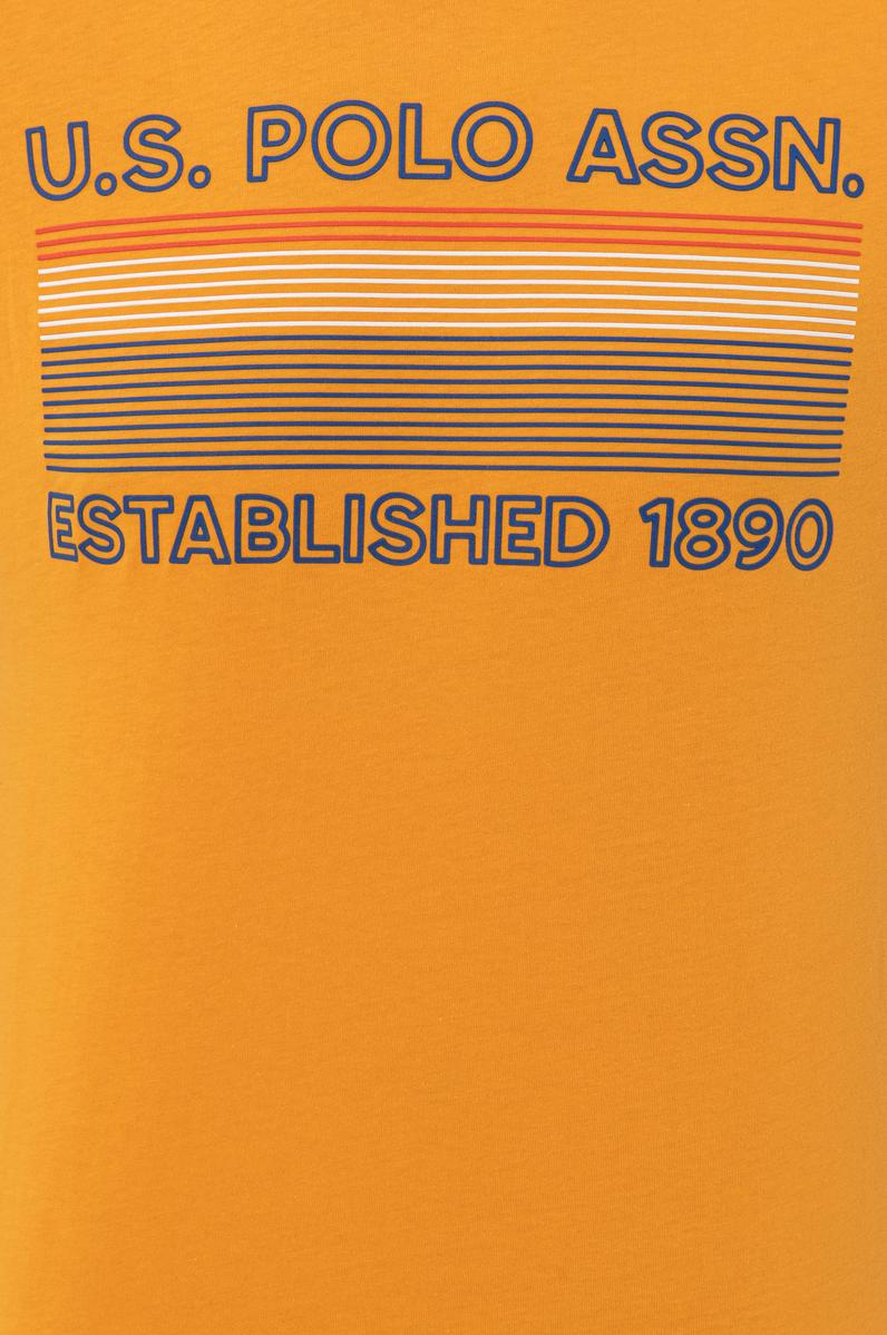 Erkek Koyu Sarı Bisiklet Yaka Tişört