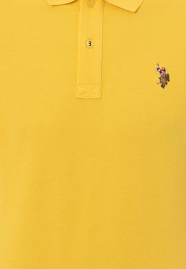 Erkek Açık Sarı Polo Yaka T-Shirt Basic - 50248556013
