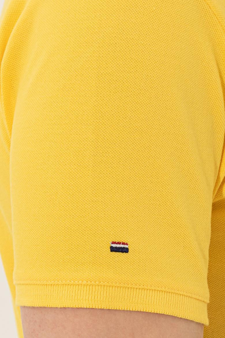 Erkek Açık Sarı Polo Yaka T-Shirt Basic - 50248556013