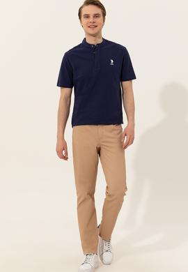 Erkek Lacivert Hakim Yaka Tişört - 50246102016