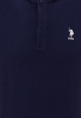 Erkek Lacivert Hakim Yaka Tişört - 50246102016