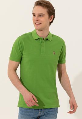 Erkek Yeşil Basic Tişört - 50248556040