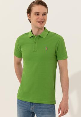 Erkek Yeşil Basic Tişört - 50248556040