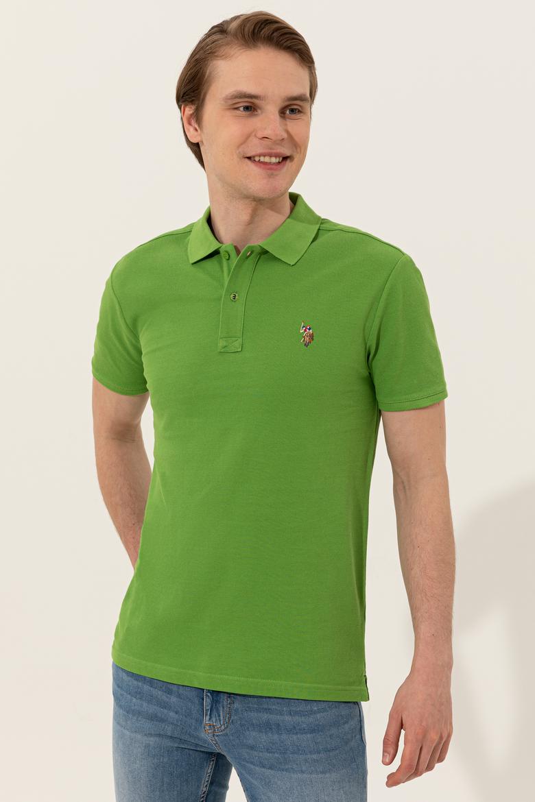 Erkek Yeşil Basic Tişört - 50248556040