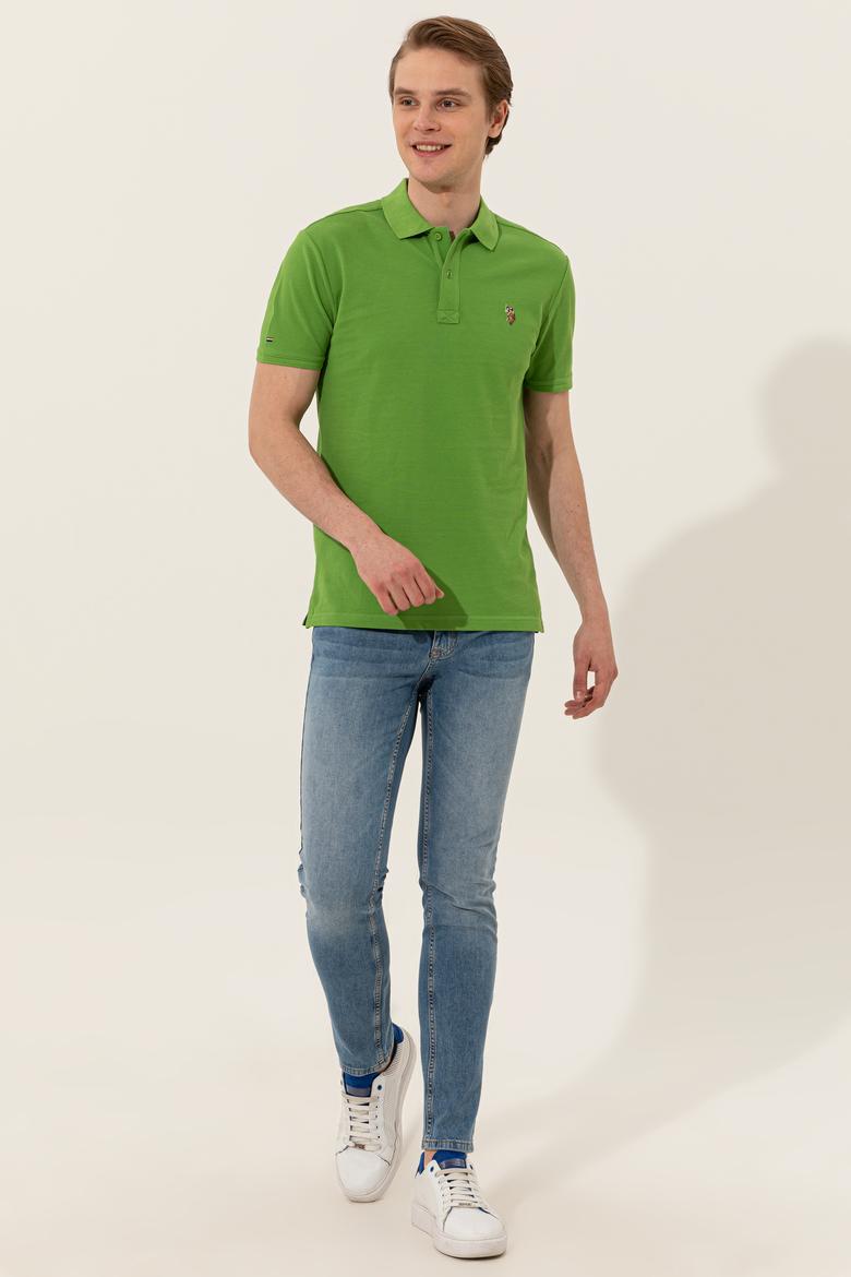 Erkek Yeşil Basic Tişört - 50248556040