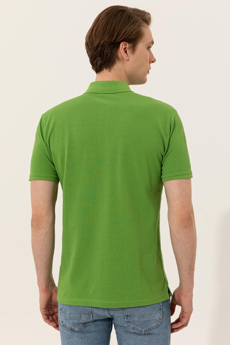 Erkek Yeşil Basic Tişört - 50248556040