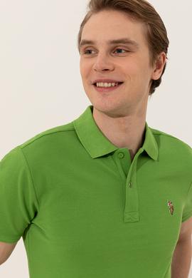 Erkek Yeşil Basic Tişört - 50248556040