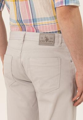 Erkek Açık Gri Kanvas Pantolon - 50246110029