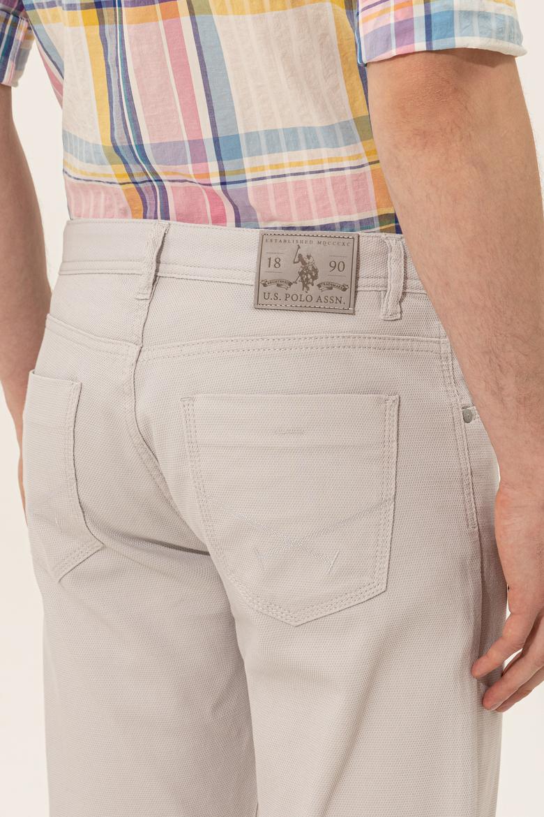 Erkek Açık Gri Kanvas Pantolon - 50246110029