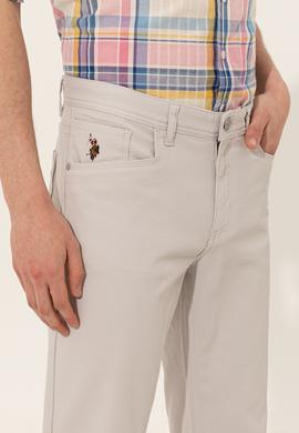 Erkek Açık Gri Kanvas Pantolon - 50246110029