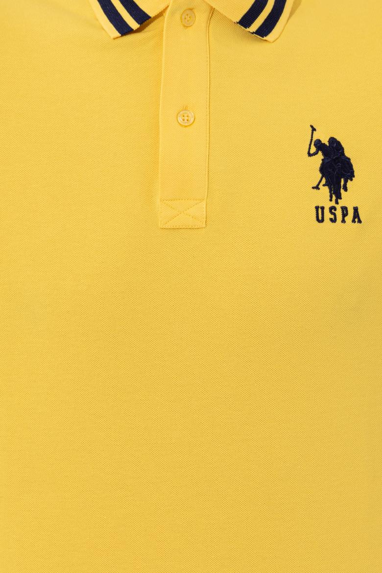 Erkek Açık Sarı Basic Polo Yaka Tişört - 50249145009