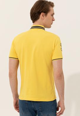 Erkek Açık Sarı Basic Polo Yaka Tişört - 50249145009