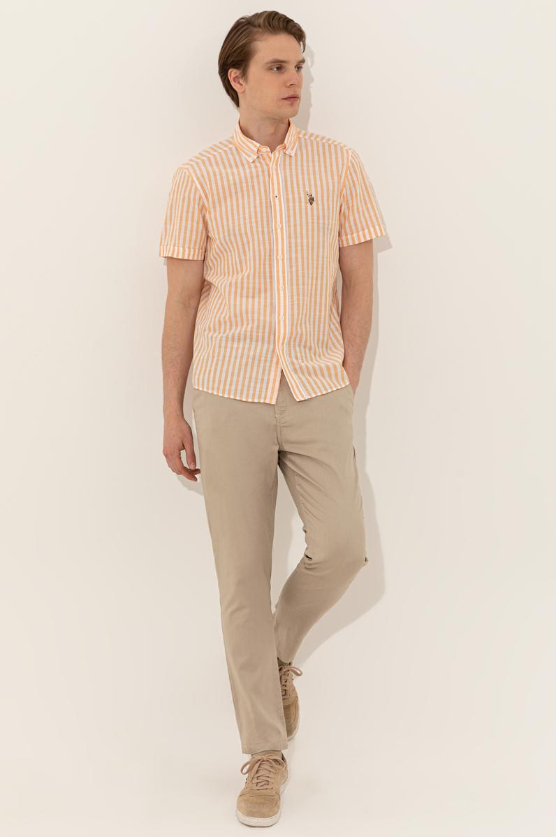 Erkek Haki Kanvas Pantolon