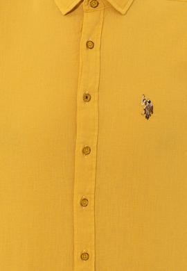 Erkek Safran Uzun Kollu Basic Gömlek - 50246466068