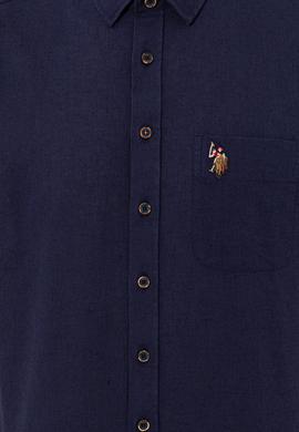 Erkek Lacivert Kısa Kollu Gömlek - 50249523038