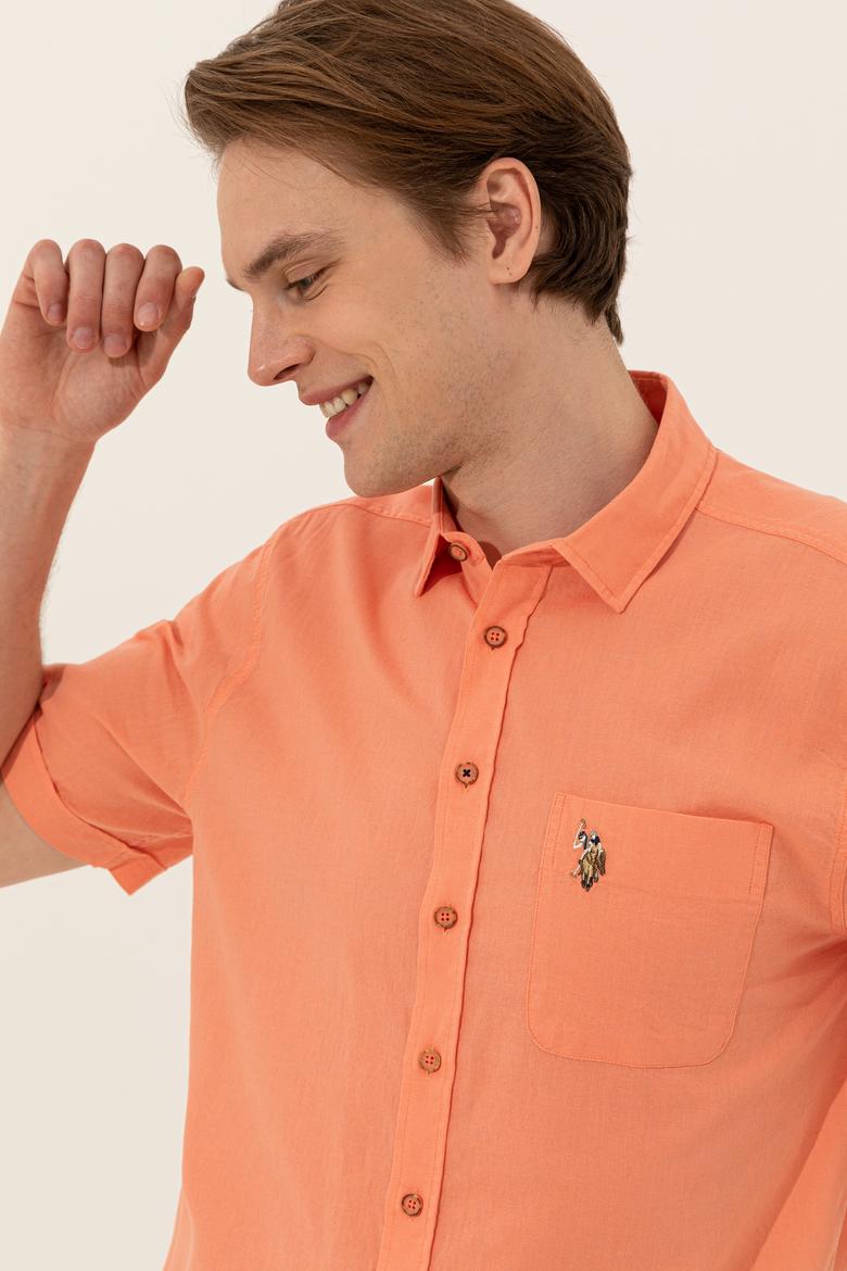 Erkek Somon Gömlek Kısakol - 50249523077